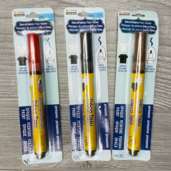 Nwt lot of Fabric paint and markers Uchida Watercolor fabri-ink fabric craft diy - Picture 5 of 10